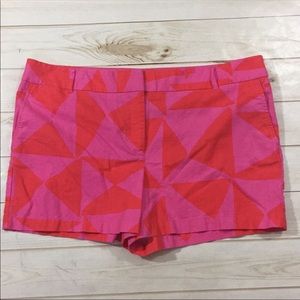 Geometric Pink and Red Women's Shorts